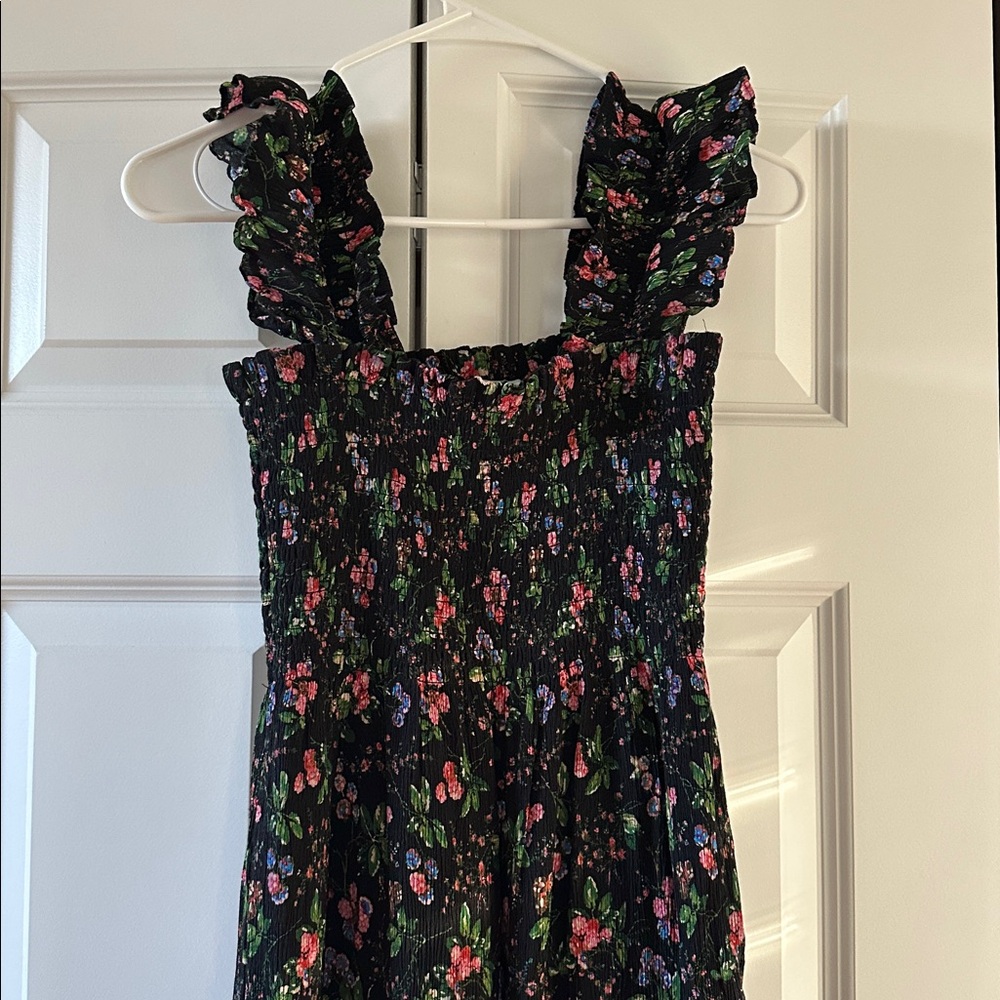 Hill house home Ellie nap dress, multi berry crinkle chiffon XS
